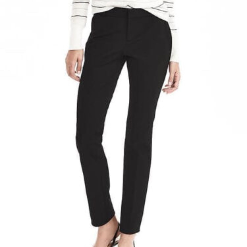 Banana Republic Black Ryan Slim Pants 00P Petite
